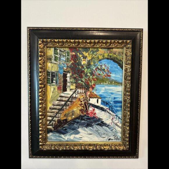 Marco Valeri Painting Fine Art 2002 Original Signed Oil Palette knife on canvas. - Picture 1 of 14